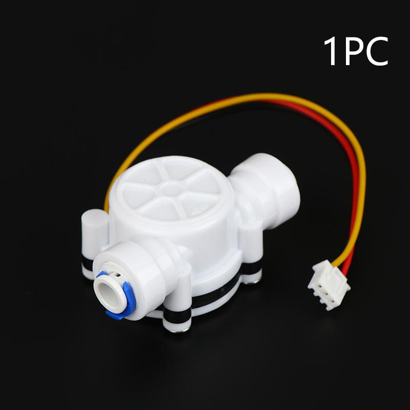 Hot Sale White PE Flow Sensor Series Digital Liquid Flow Sensor YF S401 S402 G3/4 G1/2 Hall Effect Inline Meter For RO Machine