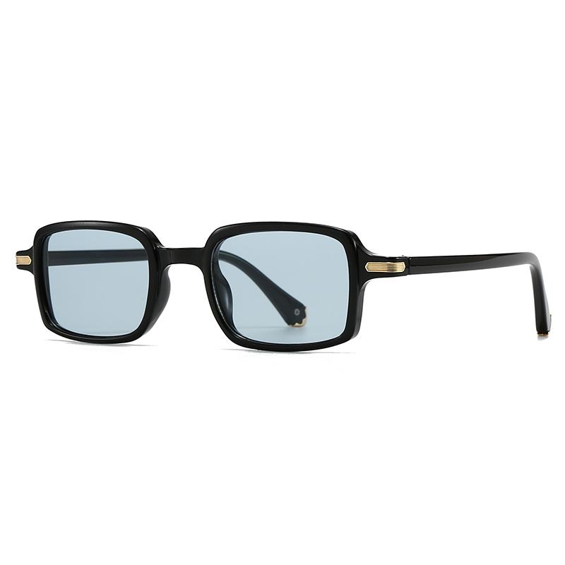 

Cross-Border European and American Narrow Small Square Shape Frame Export Trendy Styley Street Style Modern Charm Vintage Retro Sunglasses 2543