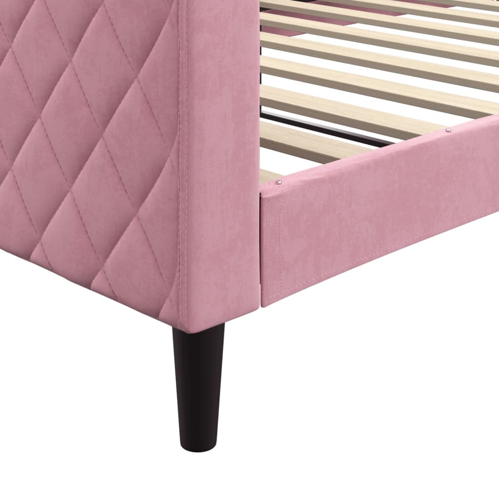 Daybed Pink 100x200 cm Velvet