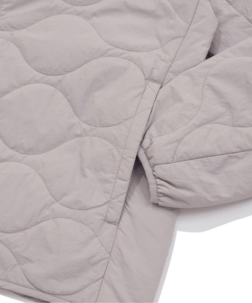 Yale Warm-Up Quilted Jacket_Light Gray
