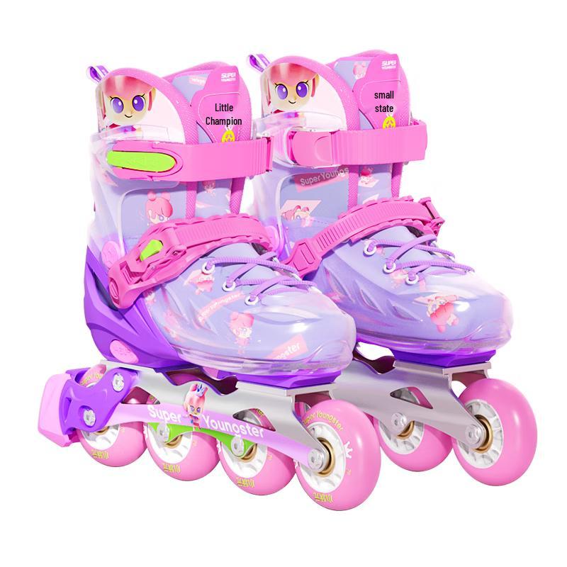 

Детские профессиональные роликовые коньки Xiaozhuangyuan со встроенной рамой из сплава L (EU 39-42)