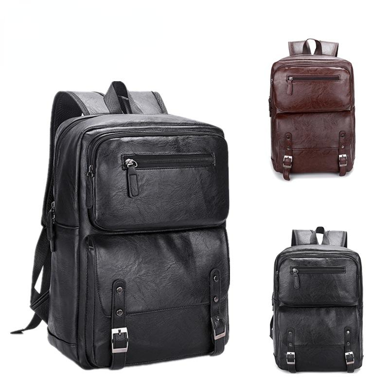 Vinatge 's Fashion Business Large Capacity Travel Laptop Backpack for Men Large-capacity Schoolbag