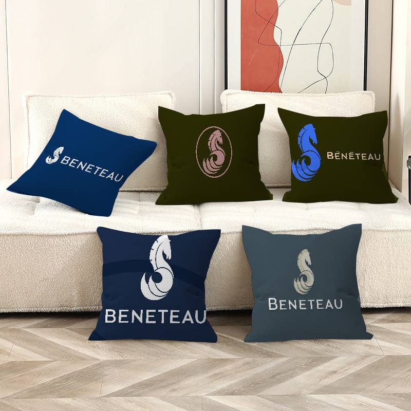 B-BENETEAU logo Pillow Anime Pillow Sofa Bed Head Pillow Cover Cushion Cover 45x45 cm Fashion