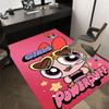 1pc GIRLS POWERPUFF Carpet Anti Slip Polyester Floor Mat for office.Bedroom