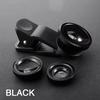 3 in 1 Fisheye Handyobjektiv Weitwinkel Zoomobjektiv Fisheye Makroobjektive Kamera-Kits Mit Clip Objektiv Auf dem Handy Für Alle Smartphones