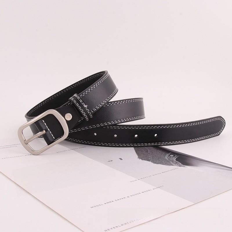 Retro Style Unisex Fashion Leather Belt With Metal Buckle Outdoor Casual Girdle