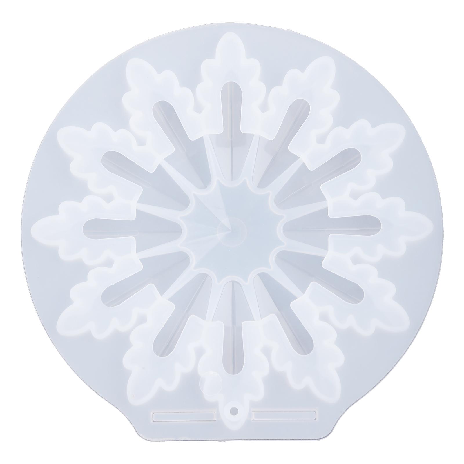 

3D Зеркальная Снежинка Гибкая Силиконовая Форма DIY Рождественские Украшения Кристалл Эпоксидная Смола Форма Рождественская Подвеска Смола Форма 3