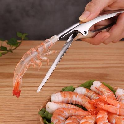 Shrimp Peeler Stainless Steel Prawn Shrimp Peeling Plier Deveiners Kitchen Crayfish Tools