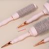 Barber Professional Round Blow Dry Brush, Professional Aluminum Tube Curly Hair  Cylinder Comb For Curly Hair Styling