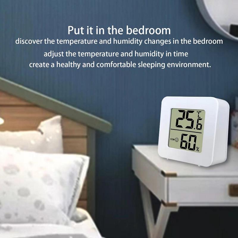 LCD Digital Thermometer Hygrometer Room Electronic Temperature Humidity Meter Sensor Gauge Humidity Gauge Air Comfort Indicator