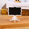 10Pcs White Tabletop Decor Chalkboard Ornaments  Cafe Dessert Table Ornament Decoration