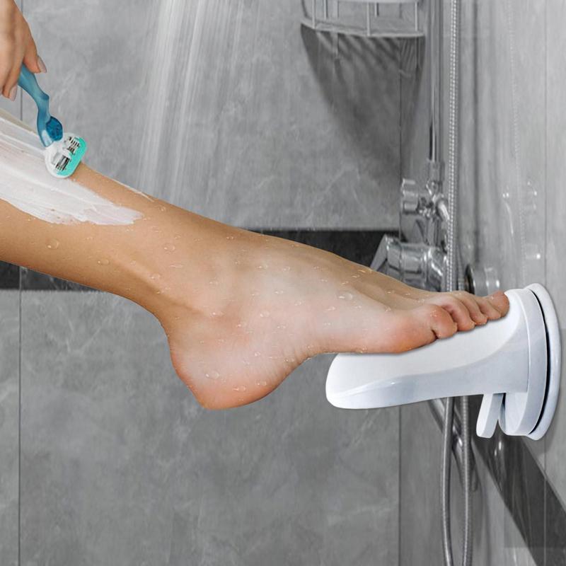 Shower Shaving Footrest Suction Cup Shower Step Pedicure Footrest Non Slip Stable No Drilling Shower Shaving Leg Assist For