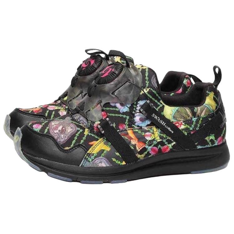Swash O X Puma  Haast Disc Black Floral Women Sneakers 358848-01