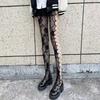 Gothic Fishnet Tights for Women Sexy Mesh Stockings Lolita Y2K Patterned Pantyhose Trendy Leggings for Alternativewear