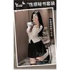 JK Uniform Pure Desire Spice Girl Talie cu mânecă scurtă pentru femei în stil colegiu japonez Cămașă albă cu mânecă lungă Fusta scurtă Lenjerie sexuală