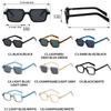 Square Quality Sunglasses Women Shades UV400 Retro Trending Rivets Men Gradient Sun Glasses
