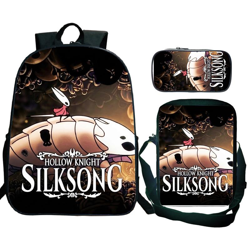 Hollow Knight 2 Silksong Backpack Teenagers Hornet Fridge Magnet Rucksack Shoulder Bag Pencil Case School Backpacks