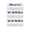 3D NIGHT EDITION Emblem for Benz V-Class W447 V260L V200d V220d V250d V300d V350d Fender & Trunk Logo Sticker Accessori