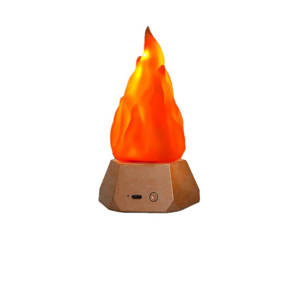 Multicolored Flame Effect Lamp Outdoors Emergency Indicators Halloween Thanksgiving Mood Lighting USB Rechargeable