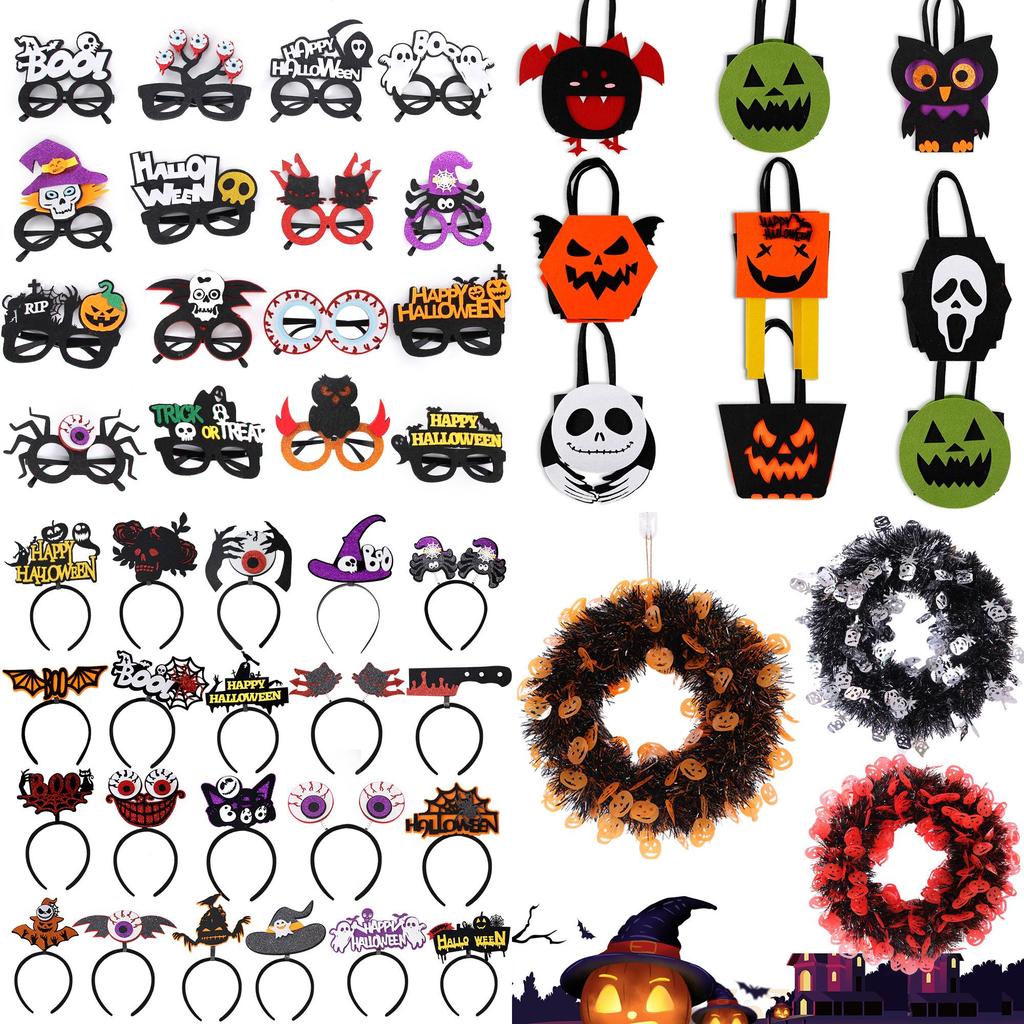 Crazy Party New Halloween Felt Candy Bag Devil Wind Flag Style 3d Bat Tote Bag