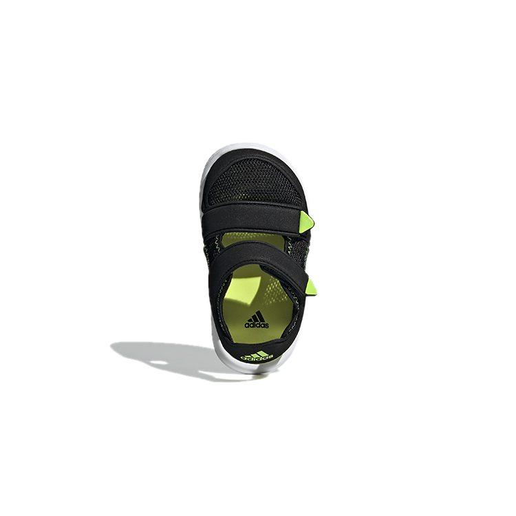 Adidas Water Sandal Abrasion Resistant Low top Baby & Toddler Shoes Black Yellow Infant And Toddler GX2478