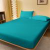 1 Solid Color Brushed Sheet (pillowcase Not Included), Soft and Comfortable Bedding Mattress Protector for Bedroom, Guest Room, with Deep Pockets
