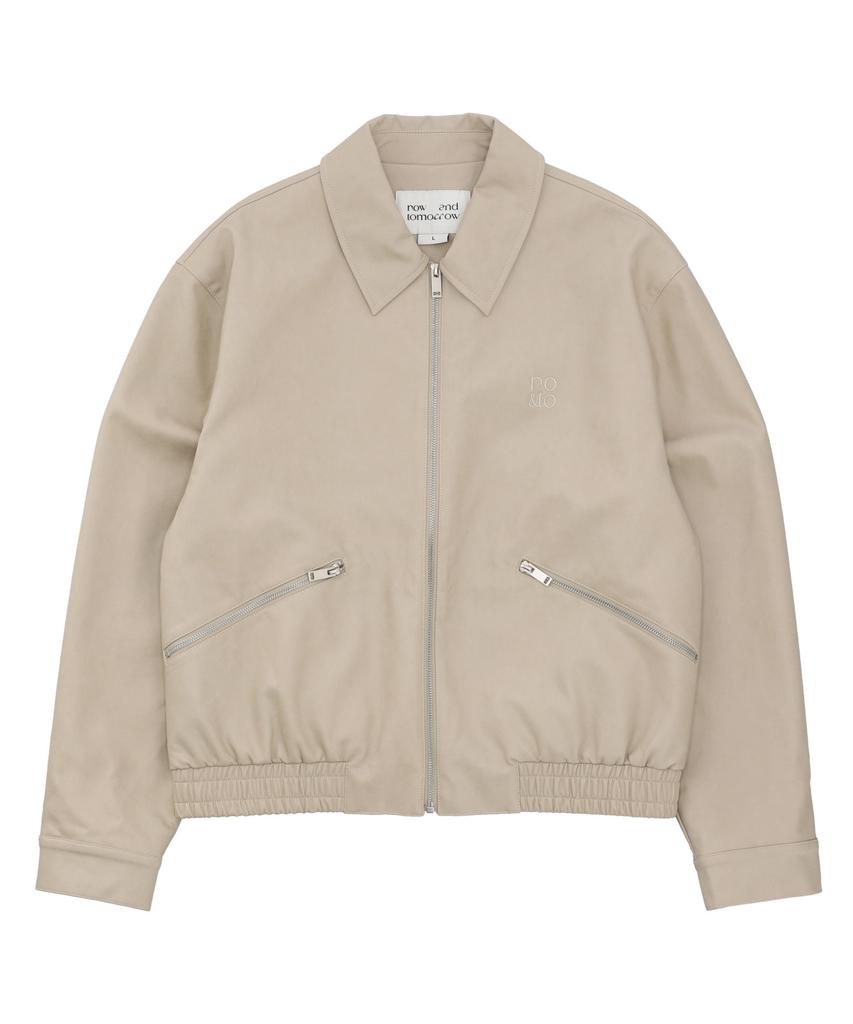 Nowandtomorrow Leather Short Jumper [3 Color]