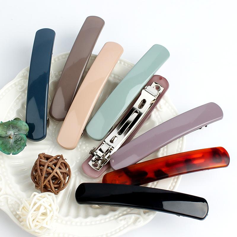 Frosted Back of The Head Hair Clips Headdress Female Lady Simple Large Hair Clip Spring Clip Hair Styling Hairpin Korean Fashion