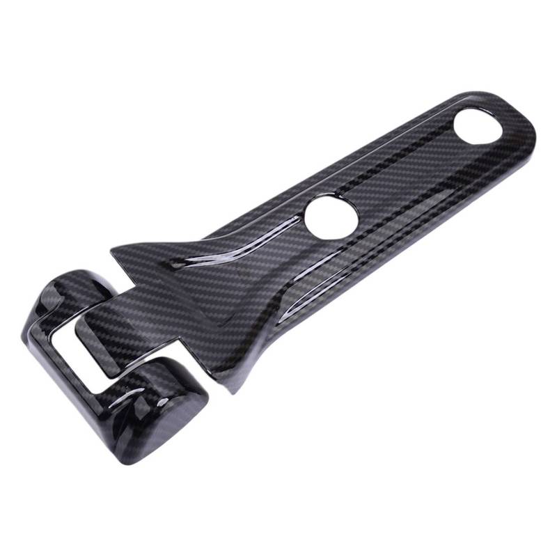 Set Heckklappe Ersatzradhalter Scharnier Verkleidung Schwarz Karbonfaser-Textur Kunststoff Passend für Jeep Wrangler JL 2018-2024