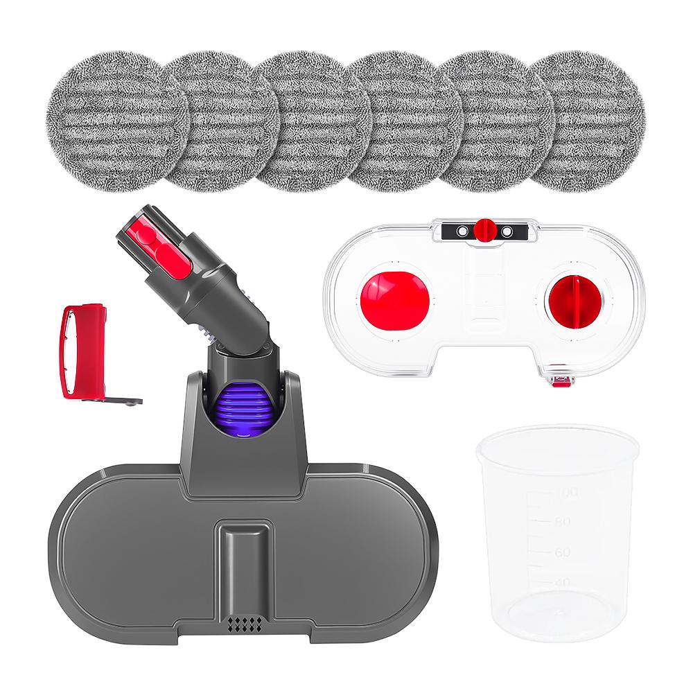 Electric Mop Head with Water Tank and Mop Rag Cloth for Dyson V7 V8 V11 V11 V11 Vacuum Cleaner Powerful Stain Removal Attachment