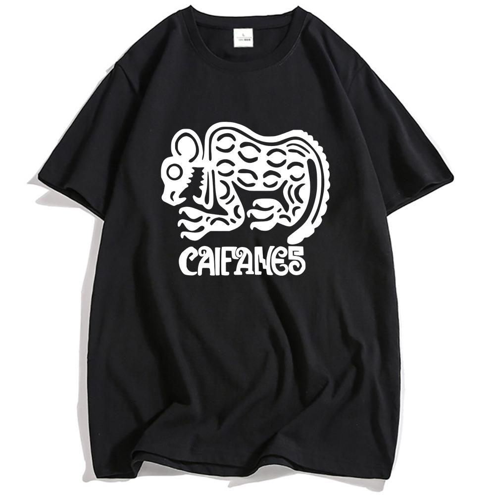 Rock Band CAIFANES T-shirt Cotton Short Sleeve Casual Tshirts Grunge Unisex Streetwear Hip Hop Fashion Men Women T Shirt Print