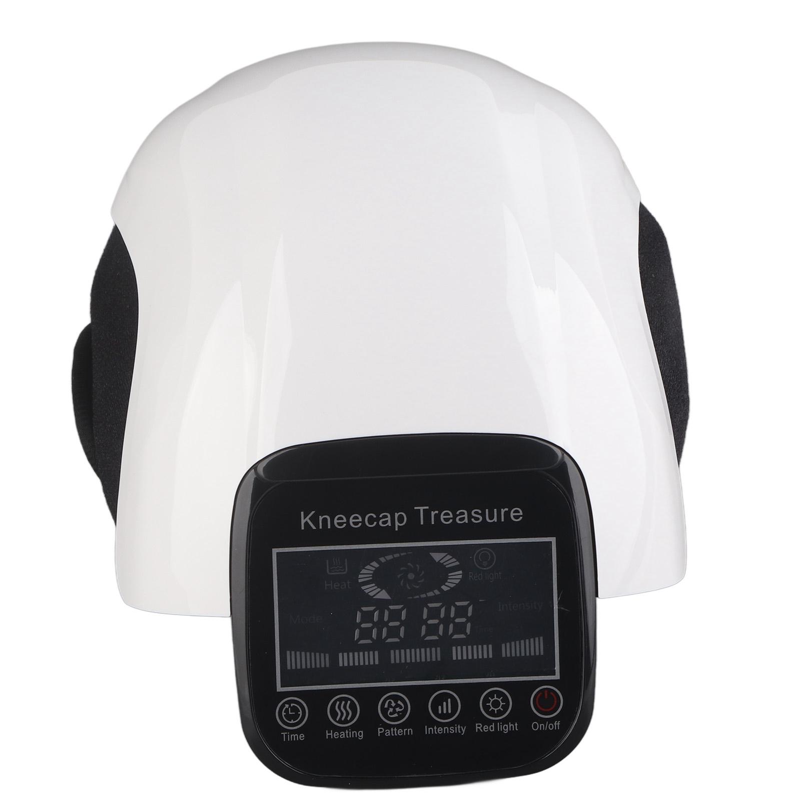 

Электрический массажер для колена, Отопление, облегчение боли, красный свет, беспроводная вибрационная машина для массажа колена