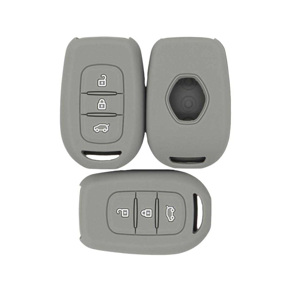 3pcs Silicone Car Key Cover Case for Renault With 3 Button Case Key Non-toxic Car Key Case