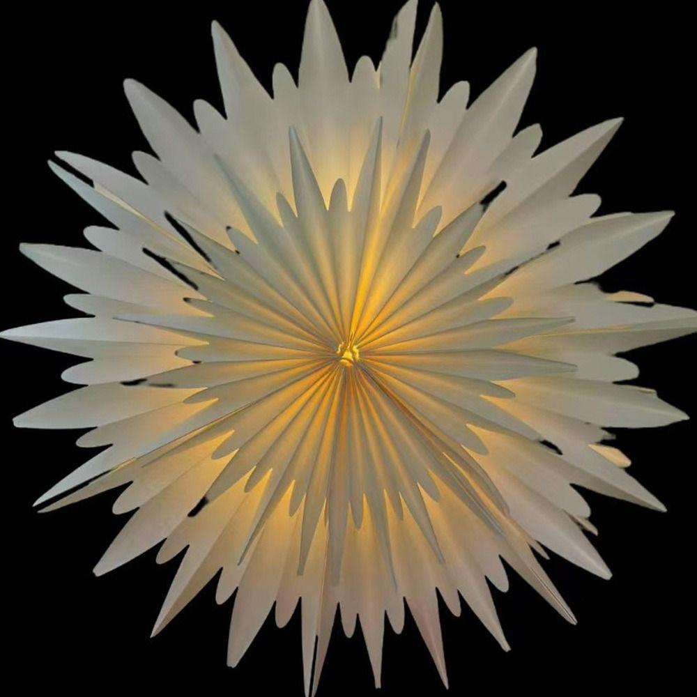 Paper 3D Paper Snowflake Sparkling Lights Ceiling Ornament Birthday Party Decorations