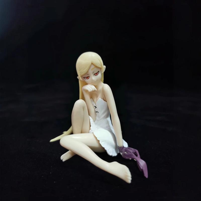 Pvc Monogatari Series:Shinobu Oshino - Prize Figure Seated Pose Boxed Anime Figurine Collectible Model Room Desktop Decoration