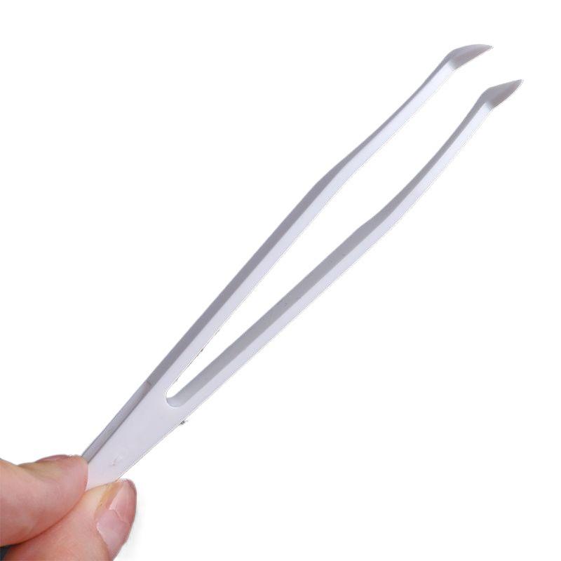 Anti-static Carbon Fiber Tweezers: White Flat, Bent, Pointed, Flat Nose & Round Nose Heads for Electronics