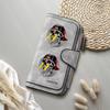 Gothic Skull Print Long Wallet for Men Large Capacity Multi Slot Card Holder Fashion Casual Leather Wallet