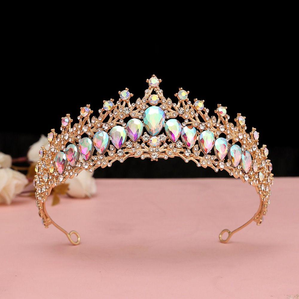 Luxury Baroque Queen Tiaras Elegant Bridal Headwear Zinc Zinc Alloy Princess Crown  Photography Props
