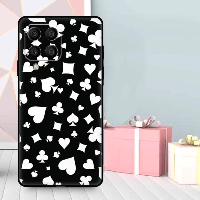 CASINO PLAYING CARDS Case For Samsung Galaxy M56 M52 M32 M53 M16 M11 M21 M31 M35 M12 M13 M14 M15 M36 M55 M34 M54