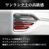 Wellvie Classy Reflector Garnish for Custom Exterior Parts with Chrome Finish Rear Fog Light Covers Accessories 2-Piece Noah/Voxy (90 Series) - - -