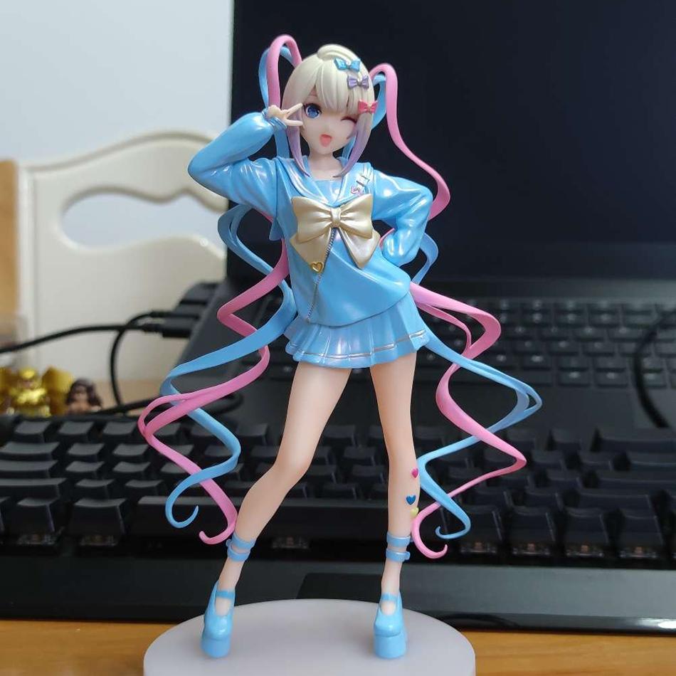 17CM Anime Action Figures NEEDY GIRL OVERDOSE Figures Beautiful Girl Cute PVC Model Collection Desktop Toys Peripheral Gifts