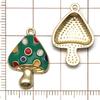 20 Colorful Cartoon House & Mushroom Enamel Alloy Charms for DIY Jewelry