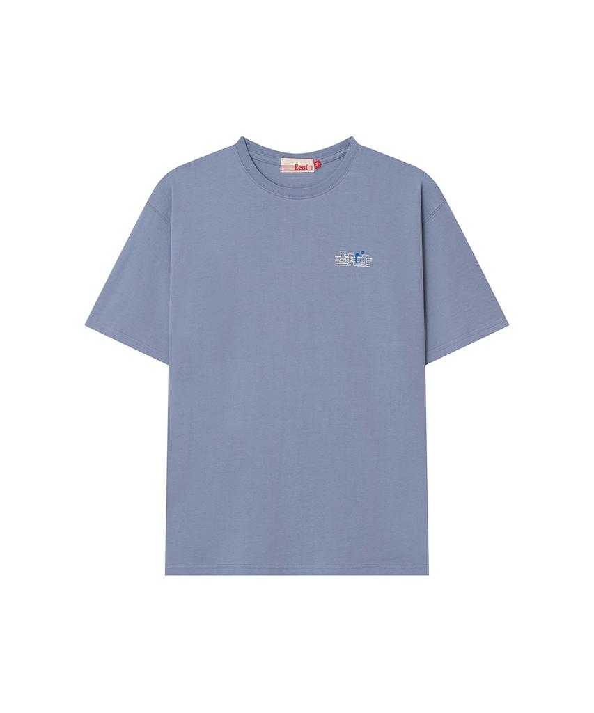 Iuteu Dancing Note T-Shirt / Light Blue