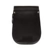 Noora Solid  Black Leather Sling Bag for Women