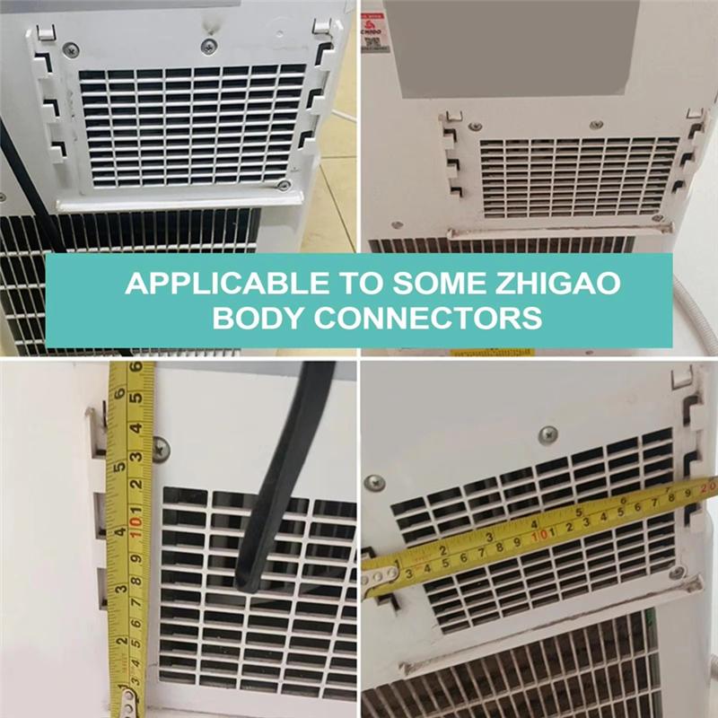 A27F-Portable Air Conditioner Hose Coupler 5.9 Inch AC Exhaust Vent Hose Connector Coupling Extender With Clockwise And