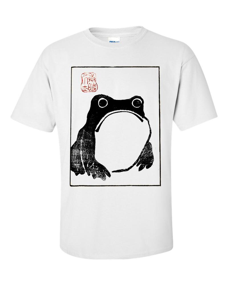 Matsumoto Hoji Sad Unimpressed Depressed Frog Toad Drawing Fine Art TShirt 2XL
