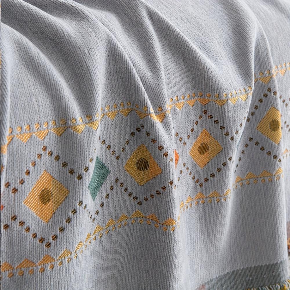 Capa de sofá universal de quatro estações, capa de sofá boho antiderrapante, capa protetora de almofada de sofá para decoração de casa, funda sofá