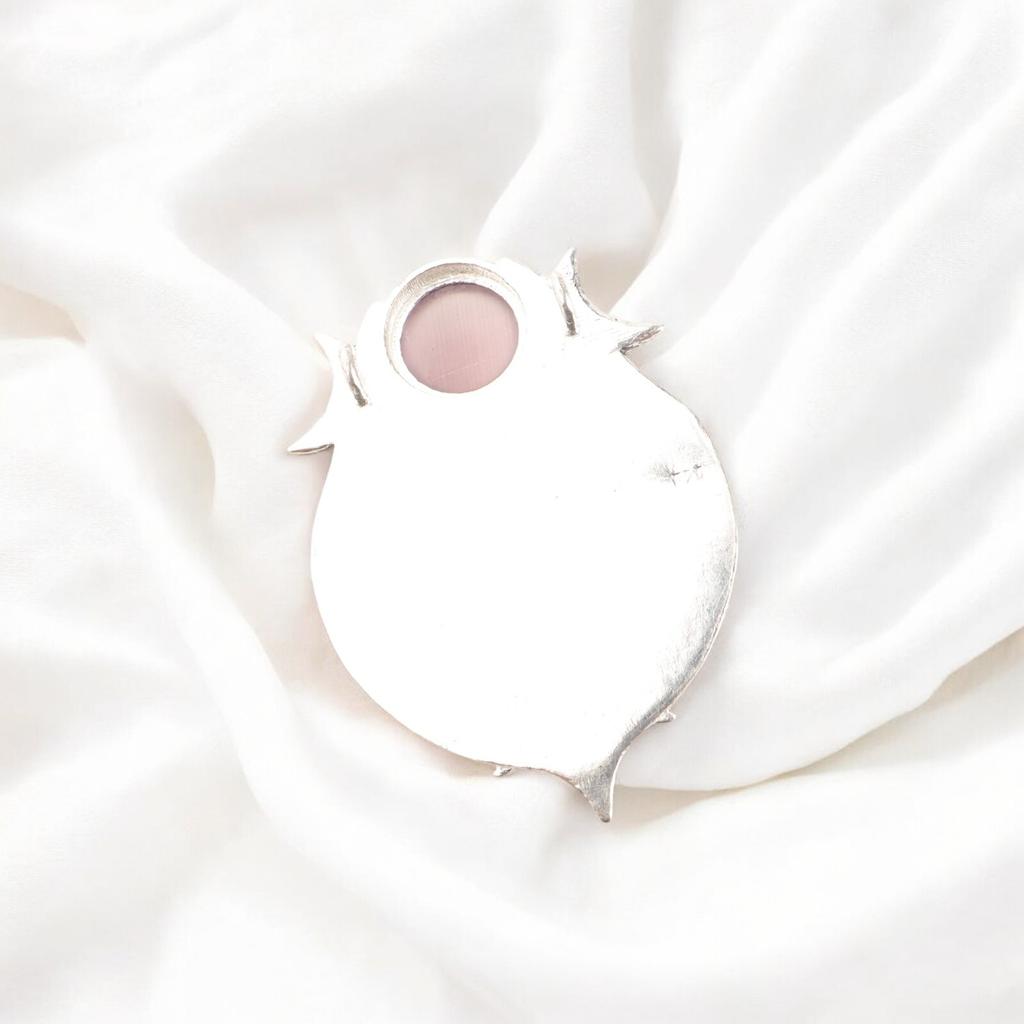 Gyönyörű Lila Macskaszem Drágakő Kézzel Készített 925 Sterling Ezüst Nyaklánc Medál CP-22-38