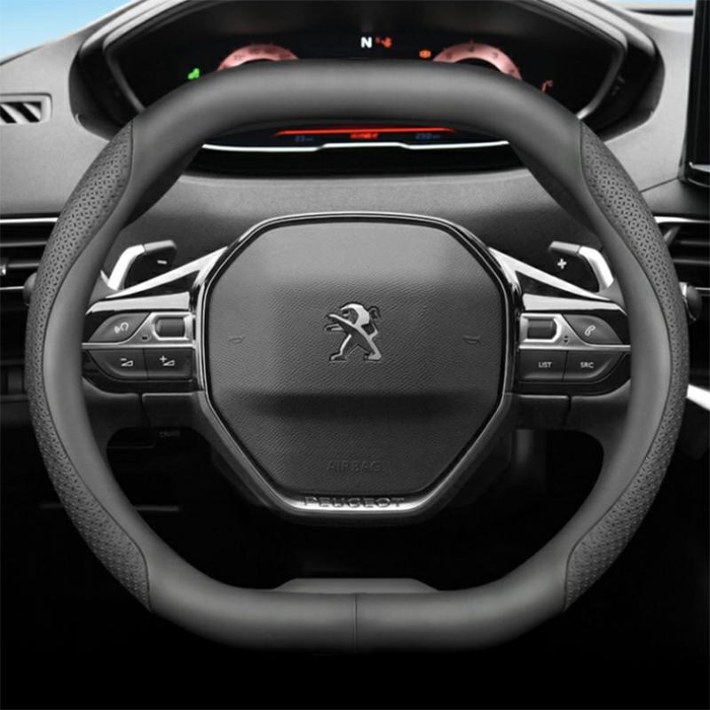 Leather Car Steering Wheel Cover for