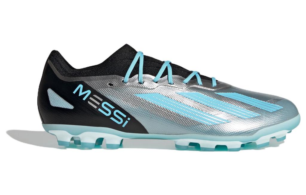 adidas X Crazyfast Messi.1 2G/3G AG 'Silver Blue Core Black' IF0154